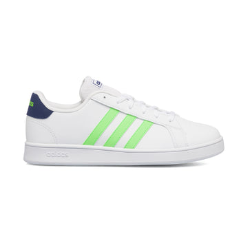 Sneakers da ragazzo bianche con strisce a contrasto adidas Grand Court, Brand, SKU s354000089, Immagine 0